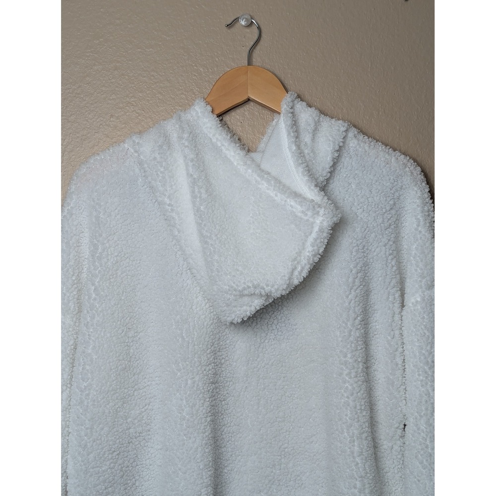 NFL Sherpa Hoodie Women XL White Philadelphia Eagles Gameday Fleece Pullover - Picture 11 of 15